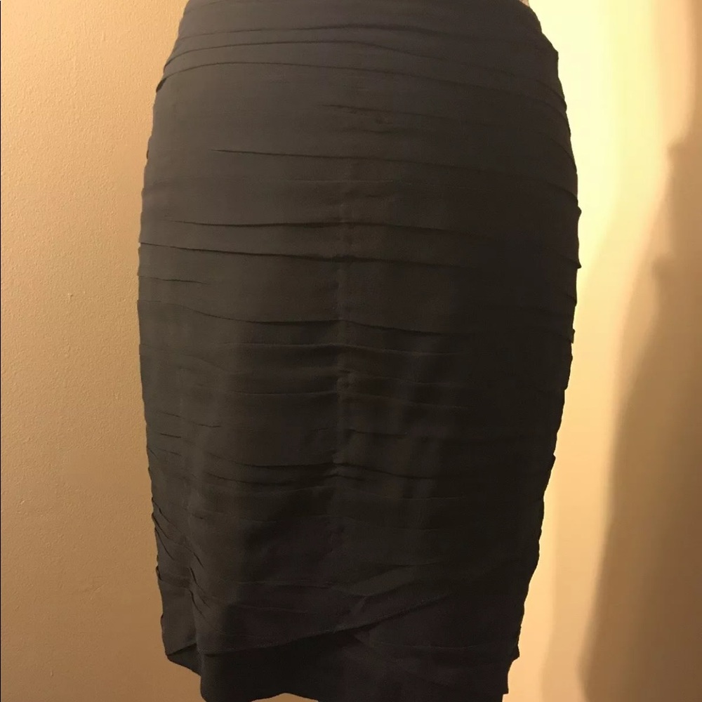 Ann Taylor Silk Black Skirt